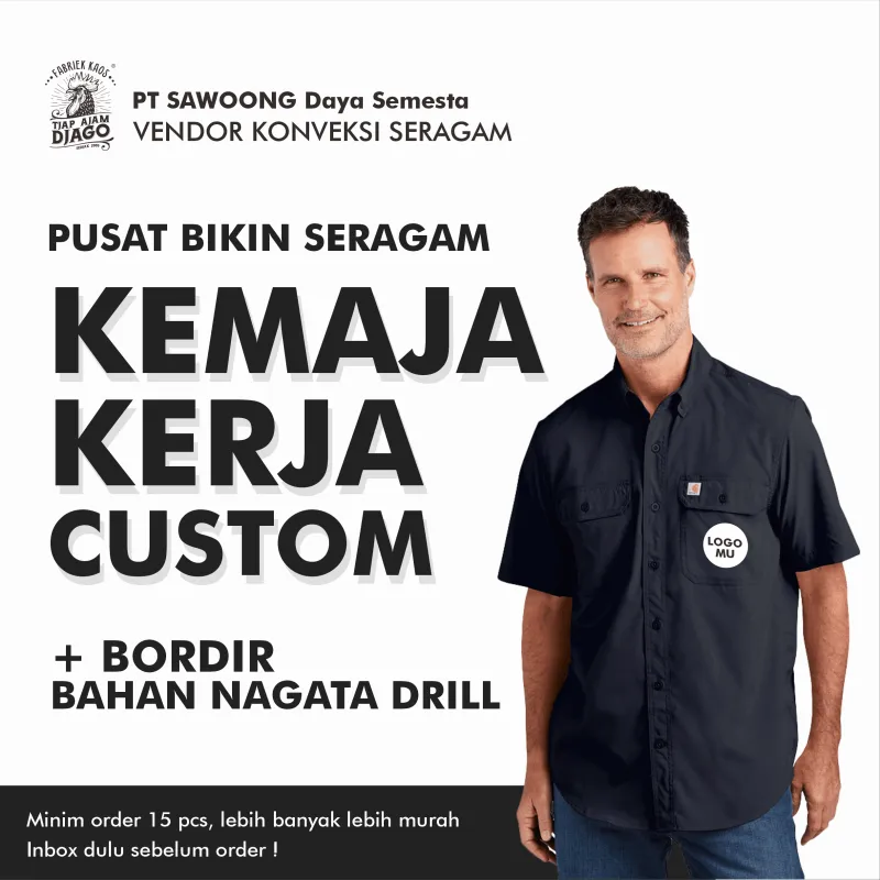 Seragam KEMEJA KERJA CUSTOM, Nagata Drill